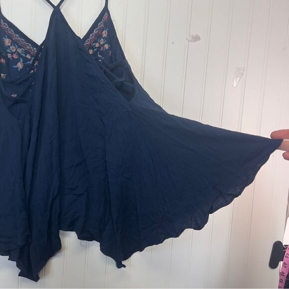 Miss Me Jeans Women's Lace Tank Top blue Size Large - Picture 10 of 16